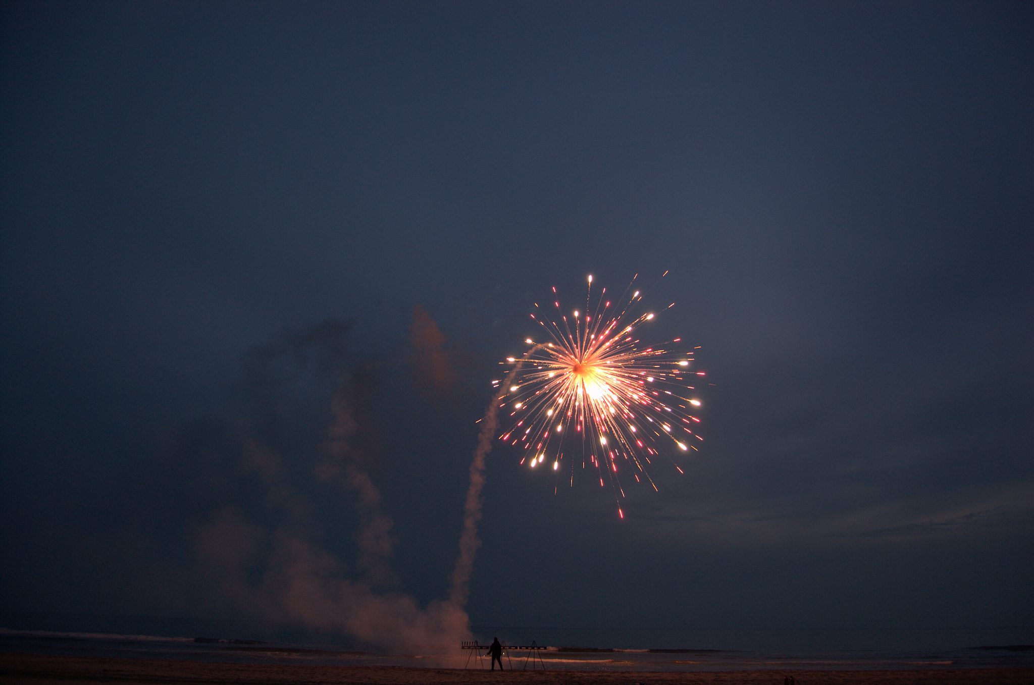 Asverstrooiing per asvuurpijl voor een vuurwerk ceremonie | Dream Fireworks